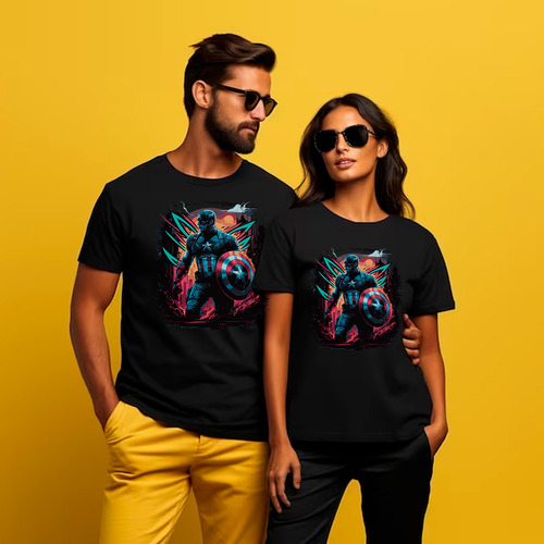 Playera Unisex De Capitán América