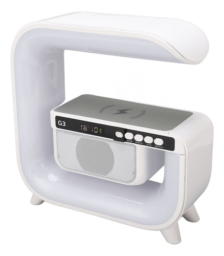Altavoz De 15 W, Radio Fm, Carga Inalámbrica, Led, Noche, 5