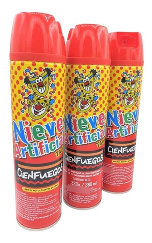 Nieve Artificial Espuma Carnaval X6 -cienfuegos