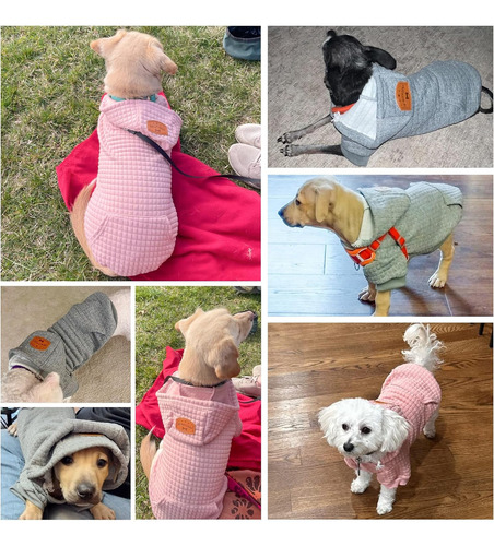 Suéter Con Capucha Para Perros Pequeños Y Medianos Con Bolsi