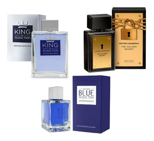 Perfume Promo Set X 3 Antonio Banderas Originales Importados