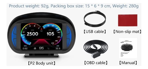 Universal Obd2 Gps Sistema Hud Pantalla De Visualización