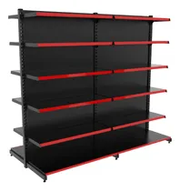 Comprar Gôndolas Central 198 Altura 1 Inicial + 1 Continuação Preta