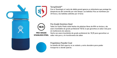Imagen 2 de 2 de Botella Hydro Flask 12 Oz Kids Wide Mouth Lemon
