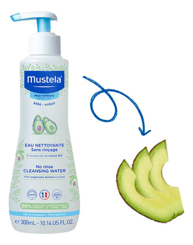 Água De Limpeza Mustela Bebê Sem Enxágue Com 300ml