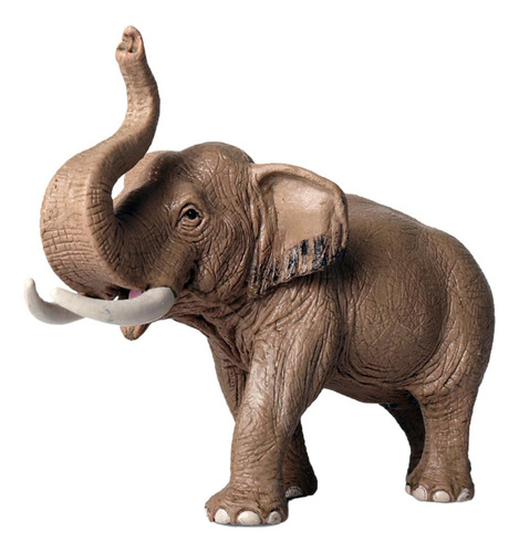 Lzl Mini Elefante Modelo Estatuas Ornamento Realista Para