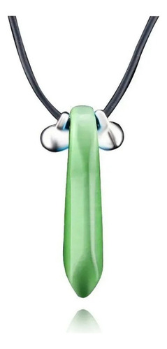 T Naruto Shippuden - Dije Collar De Hokage Piedra Verde