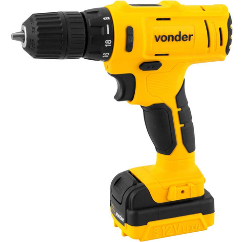 Parafusadeira E Furadeira Bateria 12v Bivolt Pfv120 Vonder