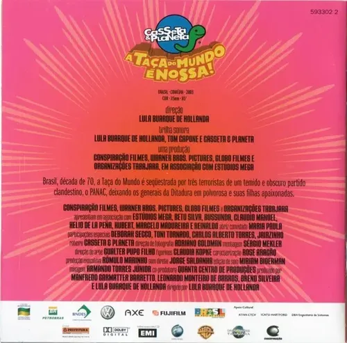 Cd A Taça Do Mundo É Nossa - Trilha Sonora Filme | MercadoLivre