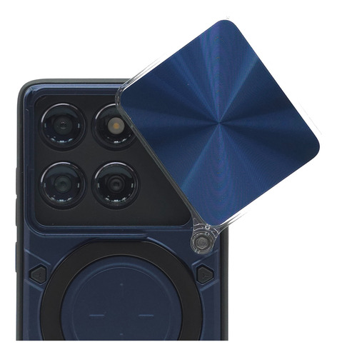 Funda Protector Case Moto Edge 60 Uso Rudo Carcasa Reforzado Azul Marino Moto Edge 60