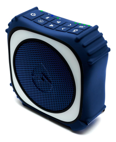 Altavoz Portátil Bluetooth Ecoxgear Ecoedge Pro Led, Azul