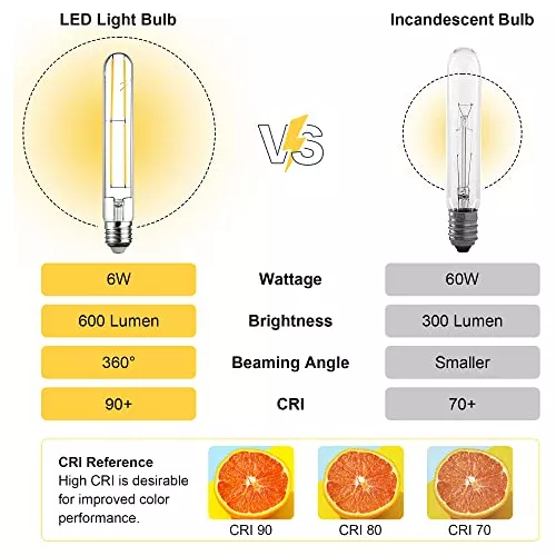 Bombillas Led Regulables T10/t30 E26 6w - 60w Equiv. 2700k 6