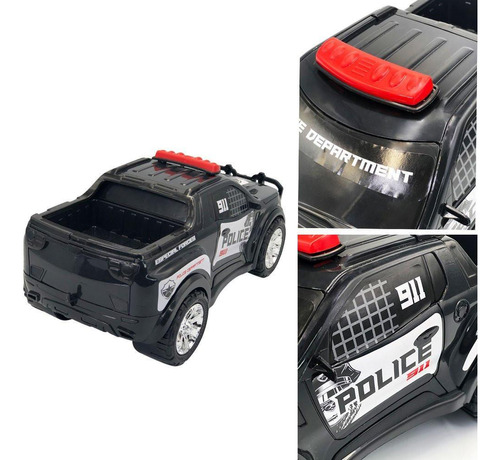 Pick-up Caminhonete De Brinquedo 38cm Polícia Resgate 911