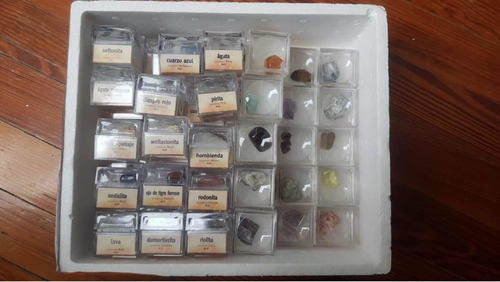 Colección De Minerales Y Gemas Certificadas Por Geolinea