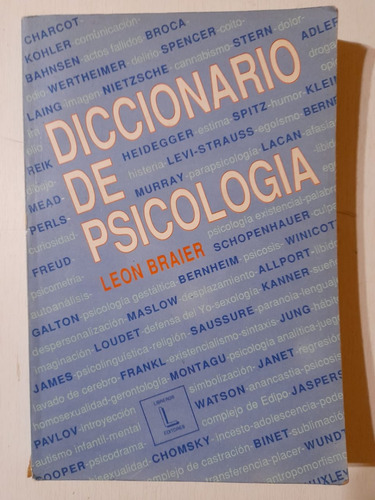 Diccionario De Psicología - Leon Braier