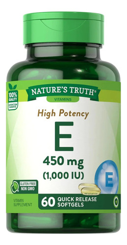 Vitamina E 1000 Iu (450 Mg) - Natures Truth