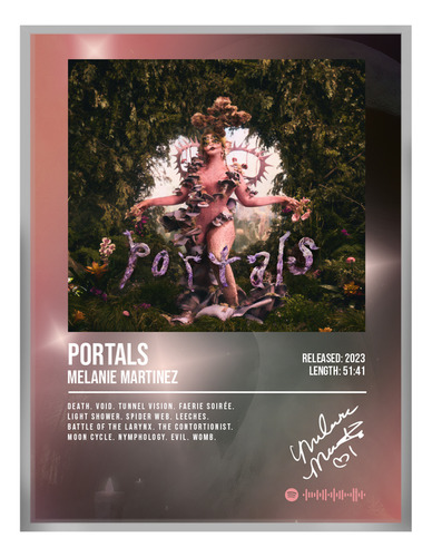 Poster Melanie Martinez Portals Music Firma 80x40