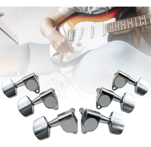 6 Clavijas De Afinación De Cuerdas De Guitarra, Cabezales