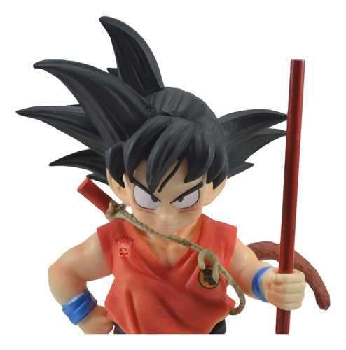 Figura Muñeco Dragon Ball Z Goku Niño Con Báculo Metálico