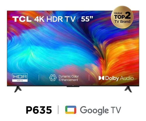 Televisor Tcl Led 55 Uhd 4k Smart Tv 55p635