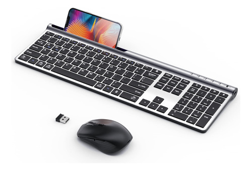 Artciety Juego Teclado Raton Inalambrico Recargable Doble X