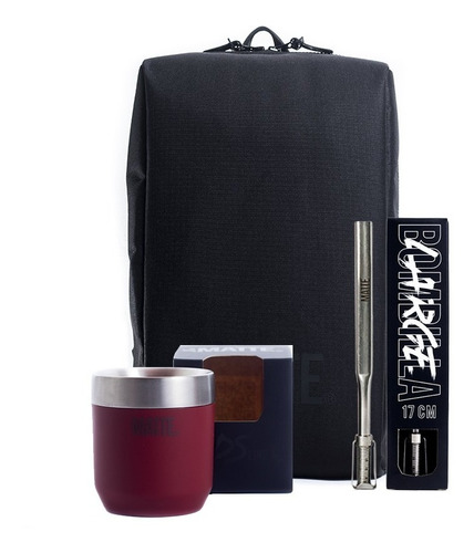 Imagen 4 de 10 de Set Mate + Bombilla Acero Inoxidable + Mochila Matera