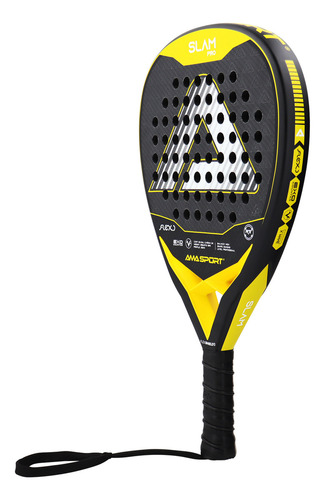Pala De Padel Amasport 100% Carbono 355g Color Amarillo