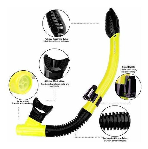 Imagen 3 de 7 de Conjunto De Snorkel Anggo, Adultos, Recreación, Anti-fog