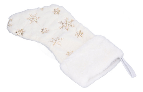 Calcetín Navideño Con Colgante De Poliéster Bordado En Forma