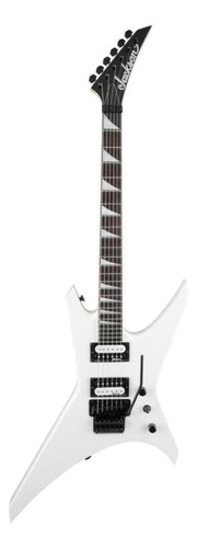 Guitarra elétrica Jackson JS Series JS32 warrior de  choupo snow white brilhante com diapasão de pau-rosa