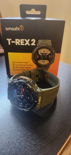 Smartwatch Amazfit T-rex 2 Gps Verde Resistente 100m Verde Mesh Verde Negro (Usado)