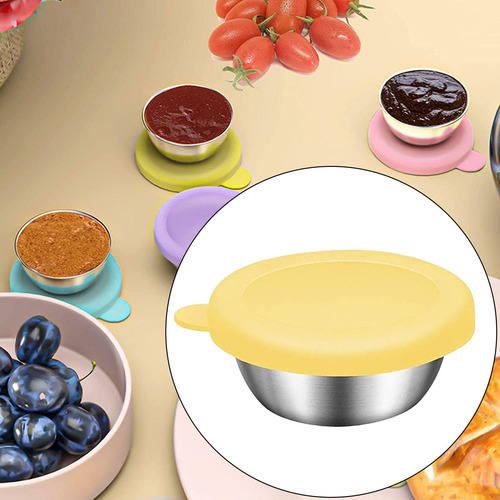 Recipiente De Para Ensaladas, Recipientes Pequeños Amarillo