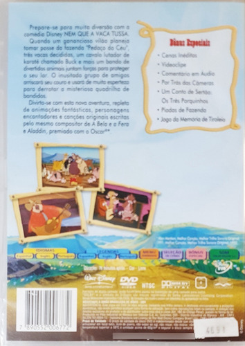 Dvd Nem Que A Vaca Tussa Animação Disney Original (Usado)