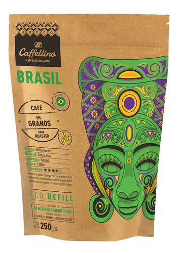 Cafe Especialidad En Granos Brasil Intenso Caffettino 250gr