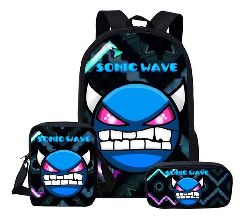 Angry Geometry Dash Wave Infinity 3d Print 3pcs/set Escuela