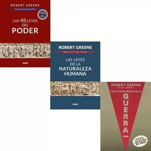 Pack Robert Greene - 48 Leyes + Naturaleza + 33 Estrategias 