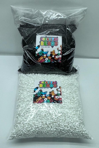 18000pz, 1 Kilo Hama Beads 5mm Blanco O Negro A Diámetro 5 mm