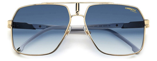 Lentes De Sol Carrera 1055/s J5g08 Azul Degradado De Hombre Color de la varilla Negro-Blanco Color del armazón Dorado Diseño Ocean