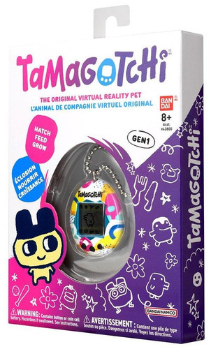 Tamagotchi Original Memphis Style Bandai Cor Azul