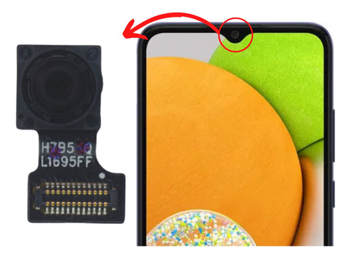 Câmera Frontal Selfie Compatível Galaxy A03 (a035)