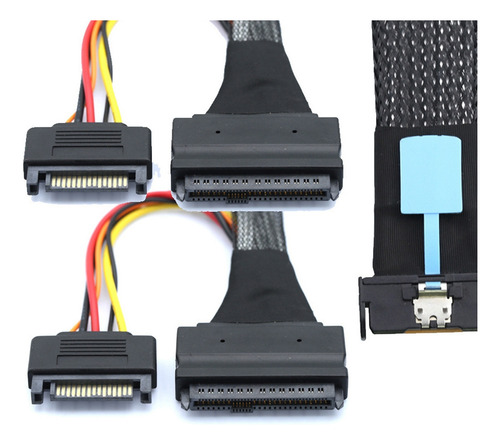Cable Adaptador De Servidor Slimline Sas Mcio 8i 74p A 2-sff