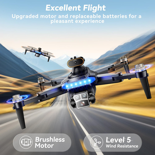 Dron Gps Hytobp P17 Con Cámara 4k, Motor Sin Escobillas De 2