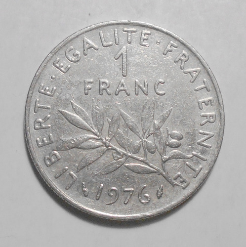 Francia 1 Franco 1976 - Km# 925.1 - La Sembradora