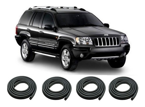 Jeep Grand Cherokee 1999 / 2005 Burletes Puertas Del + Trase