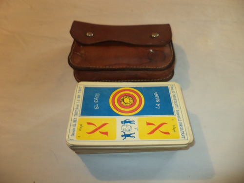 Vintage (circa 1960) Tarot Marca Bgb Con Estuche De Cuero