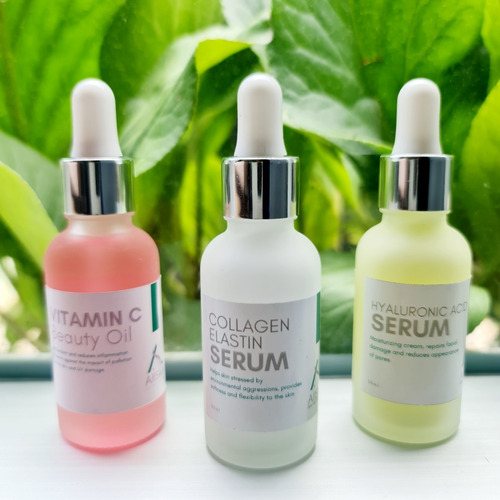 Kit 3 Sueros Ácido Hialurónico,colágeno Y Vitamina C Allskin