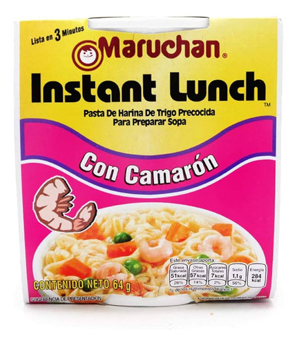 Pack 24 Sopas Maruchan Camarón
