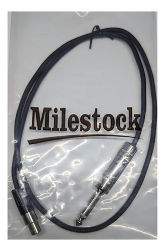 Milestock Ta4f: Conector De 4 Pinos E Cabo Para Shure