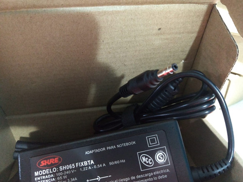 Imagen 3 de 5 de Cargador Notebook Dell 65w-10/ 19,5v X 3,34a - Tip4.0mmx1,7m