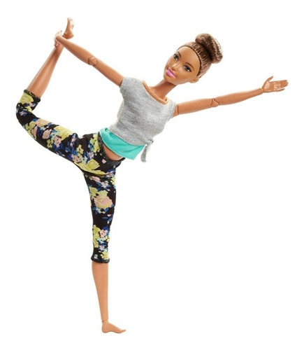 Imagem 3 de 5 de Barbie To Move Yoga Articulada Morena Updo Ms